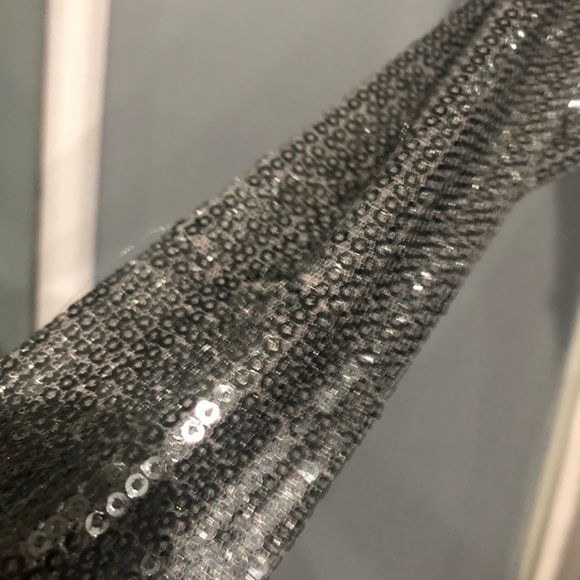 Honey Bum Silver Dime Piece Mini Dress size small - Picture 12 of 13